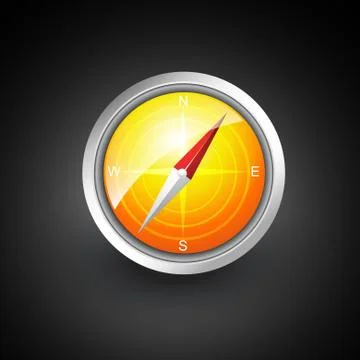 Vector navigation compass Stock Illustration