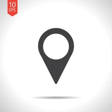 Vector navigation icon. Eps10 Stock Illustration
