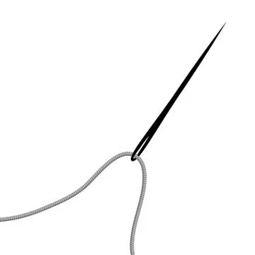 Vector needle and thread Stock Illustration