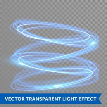 Vector neon circle light tracing effect Illustrazione stock