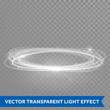 Vector neon light effect circle spiral Stock Illustration