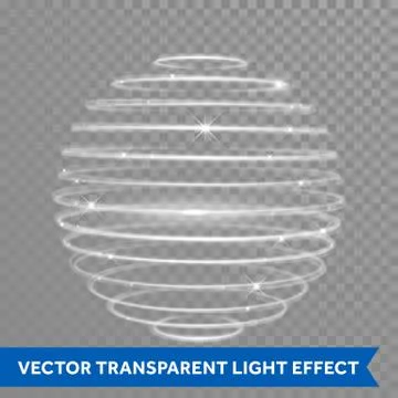 Vector neon light effect spiral globe sphere 스톡 일러스트