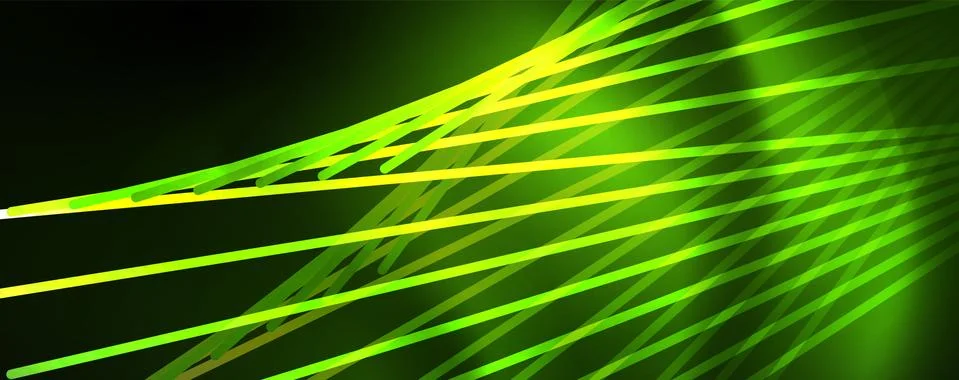 Vector neon light lines concept, abstract background 스톡 일러스트