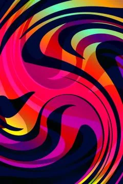 Vector neon poster Stock Illustration