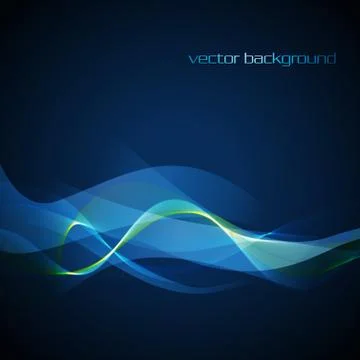 Vector neon wave Stock Illustration