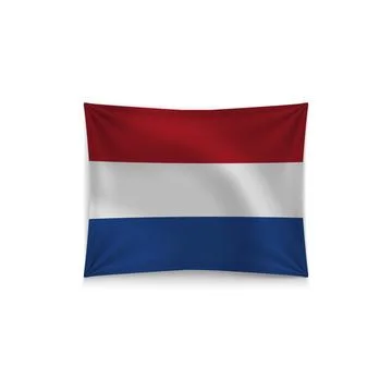 Vector Netherlands flag Stock Illustration