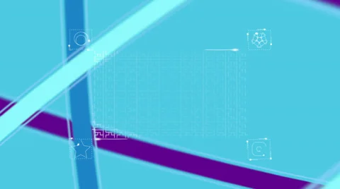 Vector network complex. Alpha matte Stock Footage 33943327