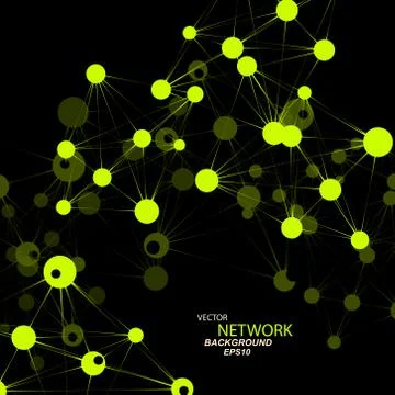 Vector network connection and DNA eps 10 Stock Illustration