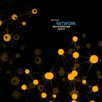 Vector network connection and DNA eps 10 Stock Illustration