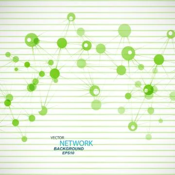 Vector network connection and DNA eps 10 Stock Illustration