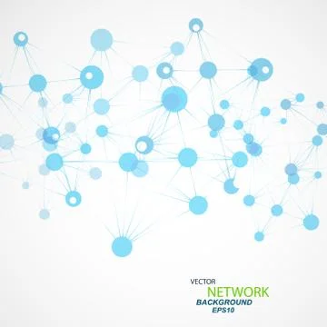 Vector network connection and DNA eps 10 Stock Illustration