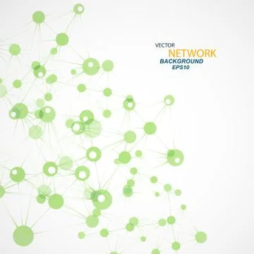 Vector network connection and DNA eps 10 Stock Illustration