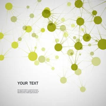 Vector network connection and DNA eps10 Stock Illustration