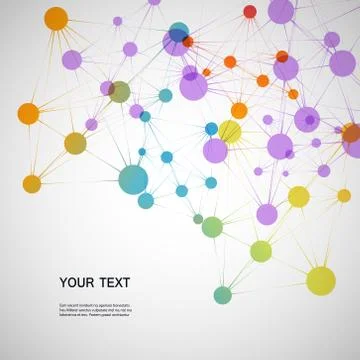 Vector network connection and DNA eps10 Stock Illustration