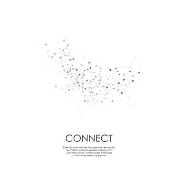 Vector network design Stock Illustration