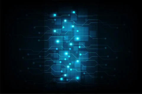 Vector network technology of communication. Stock Illustration