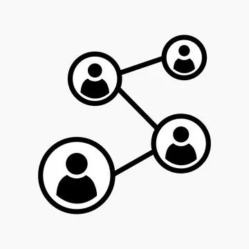 Vector Networking Outline Icon Design. High quality black style vector icons Stock Illustration