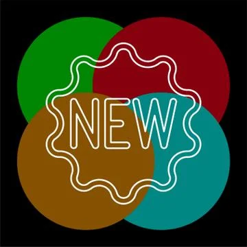 Vector New label sticker - new badge or sticker Stock Illustration