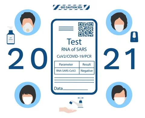 Vector New normal Test Health Immunity Protect Stock Illustration