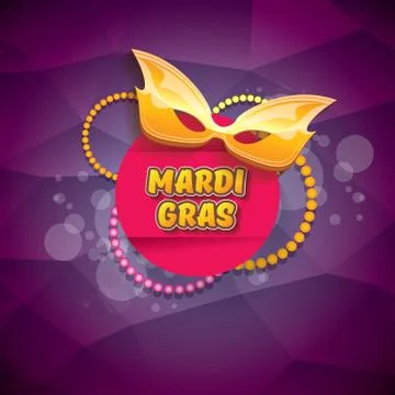 Vector new orleans mardi gras vector violet background with blur lights Stock-Illustration