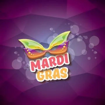 Vector new orleans mardi gras vector violet background with blur lights Stock-Illustration