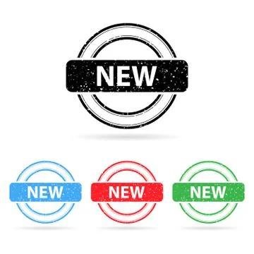 Vector new stamp Stock Illustration