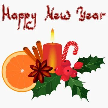 Vector new year background. happy new year Stock Illustration