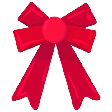 Vector new year bow decor for Christmas Stock Illustration