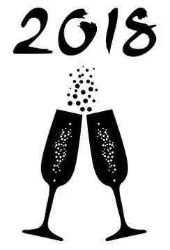 Vector New Year Stock Illustration