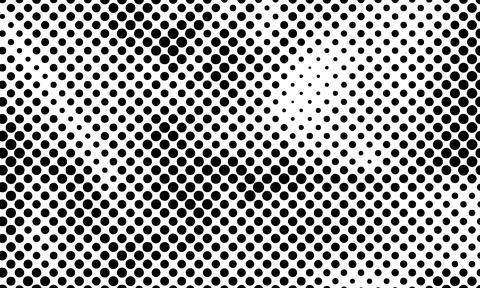 Vector Newspaper Dotted Halftone Texture Retro Print Overlay Stock Illustration