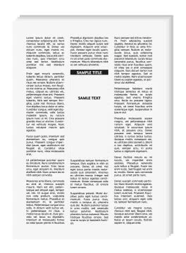 Vector newspaper Stock Illustration