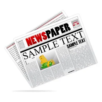 Vector newspaper Illustrazione stock