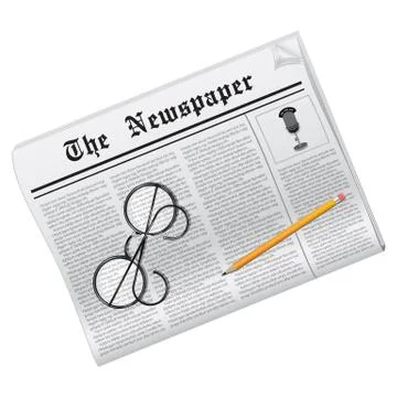 Vector newspaper. Stock Illustration