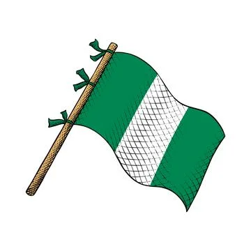 Vector of Nigeria Flag Stock Illustration