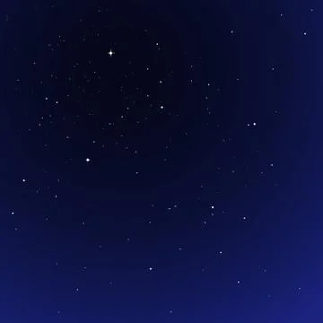 Vector night star sky cosmos illustration. Stock Illustration