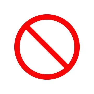 Vector no icon hand drawn style Stock Illustration