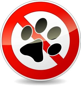 Vector no pets sign Stock Illustration