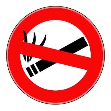 Vector no smoking Illustrazione stock