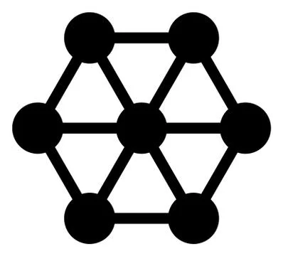 Vector Node Connections Icon Stock Illustration