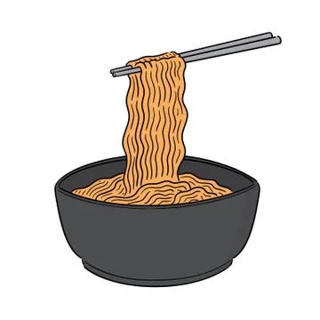 Vector of noodle Stock Illustration