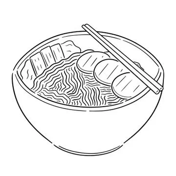 Vector of noodle Stock Illustration