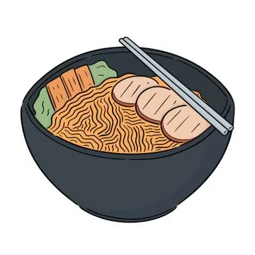 Vector of noodle Illustrazione stock