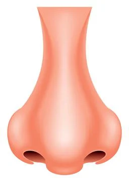 Vector nose in gradient style Stock Illustration