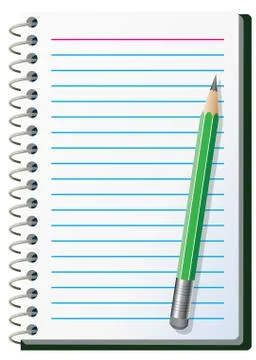 Vector  note pad Stock Illustration