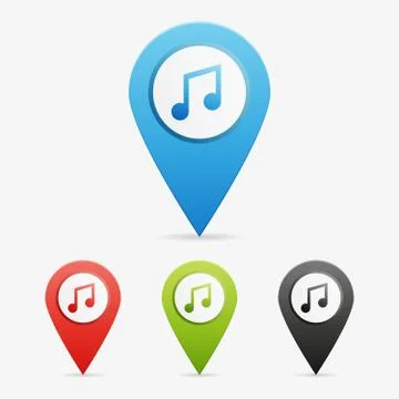 Vector note pointers Stock Illustration