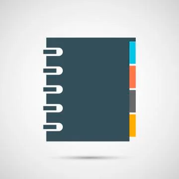 Vector notebok isolated on white background Stock Illustration