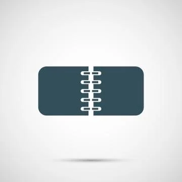 Vector notebok isolated on white background Illustrazione stock