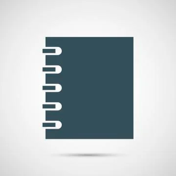 Vector notebok isolated on white background Stock Illustration