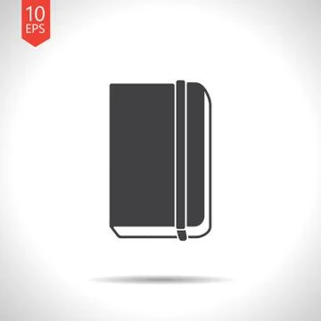 Vector notebook icon. Eps10 Stock Illustration