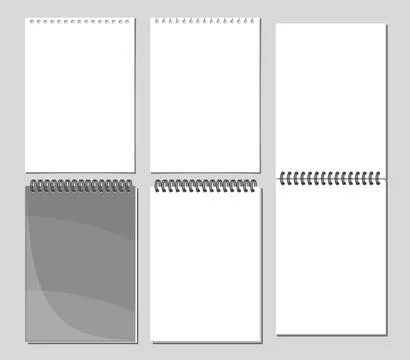 Vector Notepad Set Stock Illustration